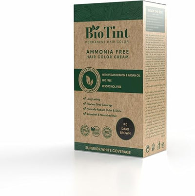 Biotint Permanent Hair Color 3.0 Dark Brown 1'S 191030