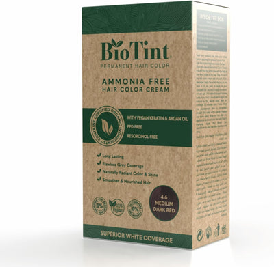 Biotint Permanent Hair Color 4.6 Medium Dark Red 1'S 191108