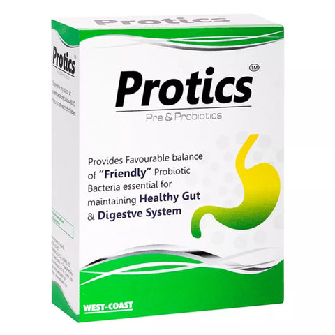 Protics Pre-Probiotics - Gut Health Support - 30 Capsules - pack of 2