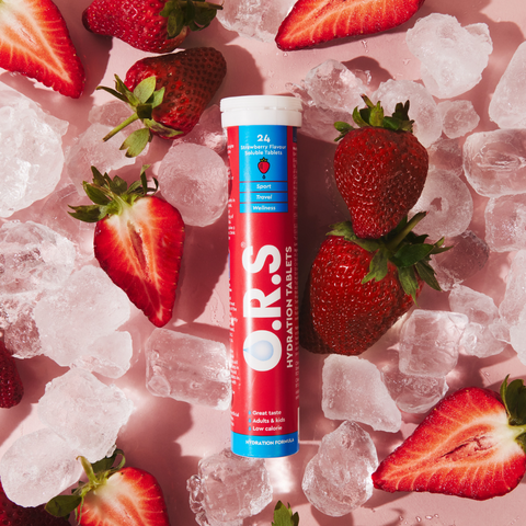 O.R.SHydration Tablets With Electrolytes Lemon Blackcurrant Strawberry and Orange (PackOf4)