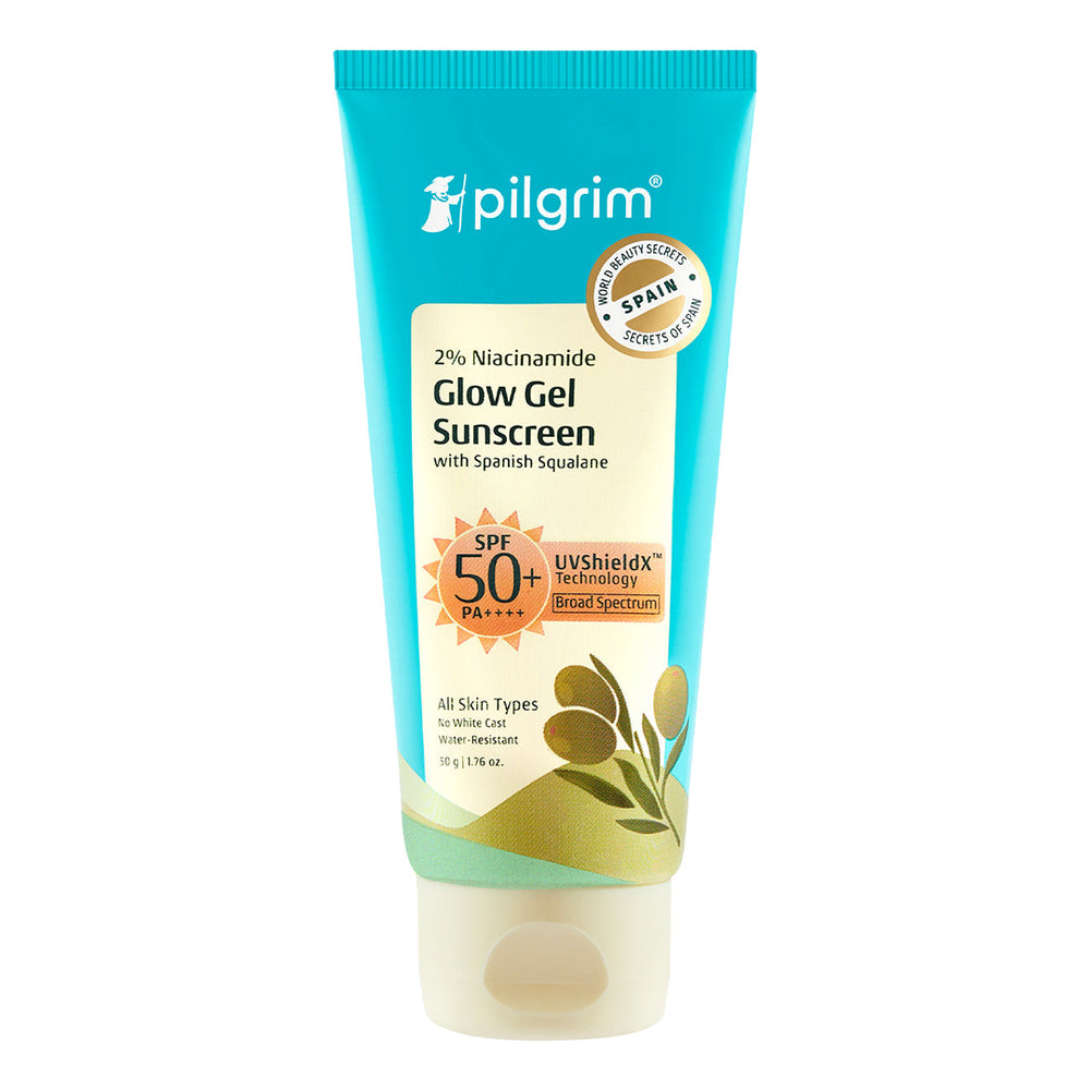 Pilgrim 2% Niacinamide Glow Sunscreen Gel SPF50 PA+++ 50g