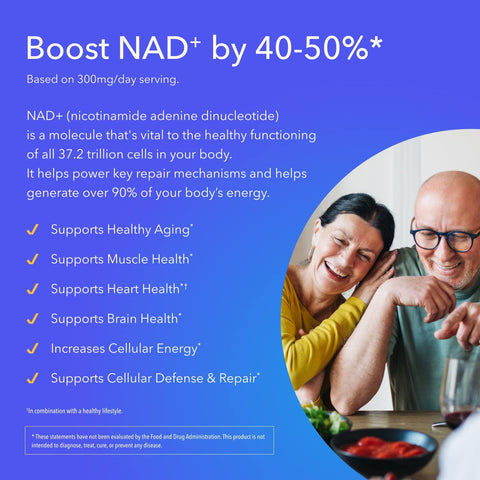 TRU NIAGEN 120capsules/150mg - Advanced NAD+ Booster | Nicotinamide Riboside NR | Increases Energy & Promotes Anti Aging