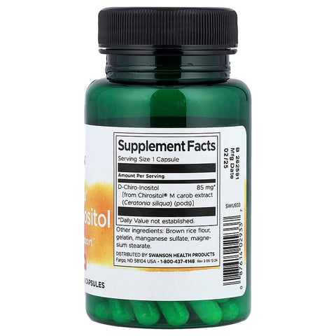 Swanson, Chirositol D-Chiro-Inositol, 85 mg, 60 Capsules