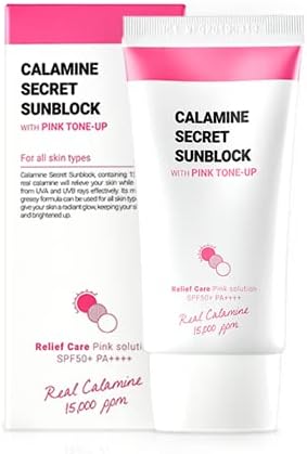 K-SECRET Calamine Secret Sunblock with pink tone-up