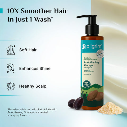 Pilgrim Amazonian Patua Smoothening Shampoo with keratin 200 ml