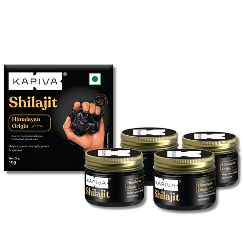 Kapiva Himalayan Shilajit Resin 10gm Pack of 4