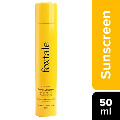 Foxtale Dewy Sunscreen Spf 70 Pa++++ With Niacinamide + Provitamin B5 + Vitamin E
