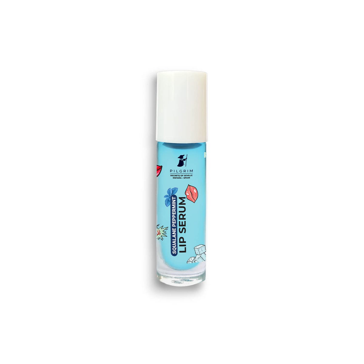 Pilgrim Spanish Squalane Lip Serum (Peppermint) with roll-on