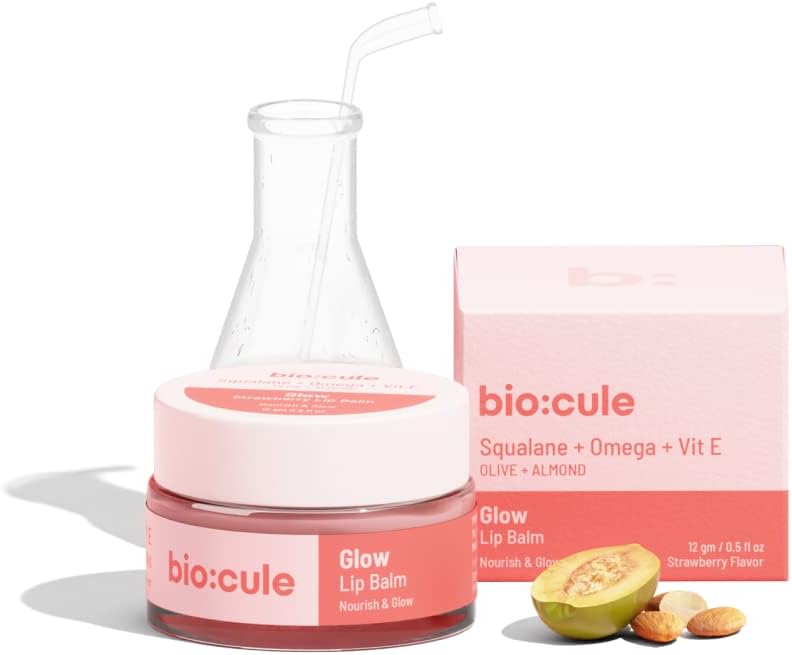 Biocule Glow Lip Balm : Squalane + Omega + Vit E 12gm