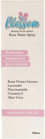 Blossom Rose Water Face Moisturiser with Hyaluronic & Salicylic Acid - 100mL
