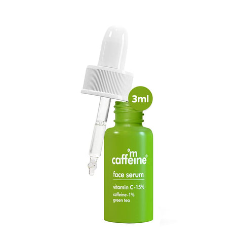 mCaffeine Green Tea Face Serum with Vitamin C 15%