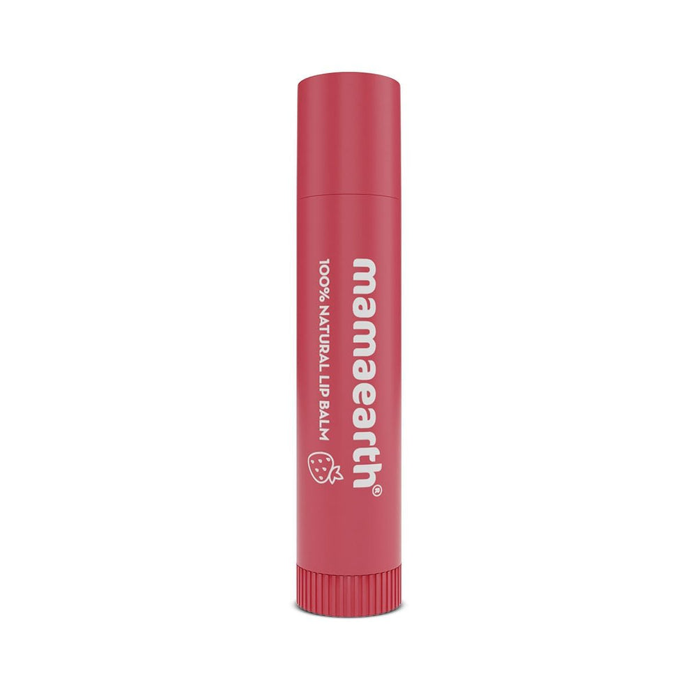 Mamaearth N 100% Natural Lip Balm Vit E & Strawberry 4g