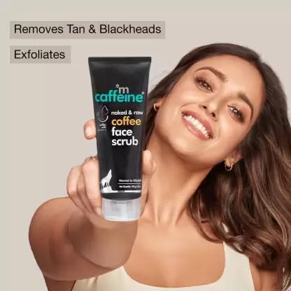 mCaffeine Naked & Raw Milky Brew Face Scrub (75 gm)