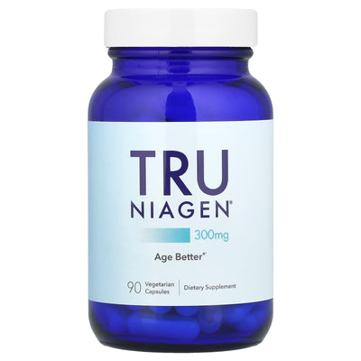 TRU NIAGEN Nicotinamide Riboside NAD+ Supplement for Reduction Patented Formula NR is more efficient than NMN, 300 mg per serving 90 days (3 months / 1 bottle)
