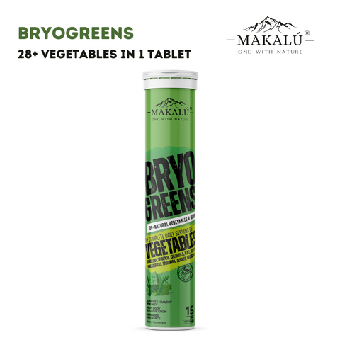 Makalu Bryo Greens with goodness of 28+ organic Vegetables in single tablet - 15