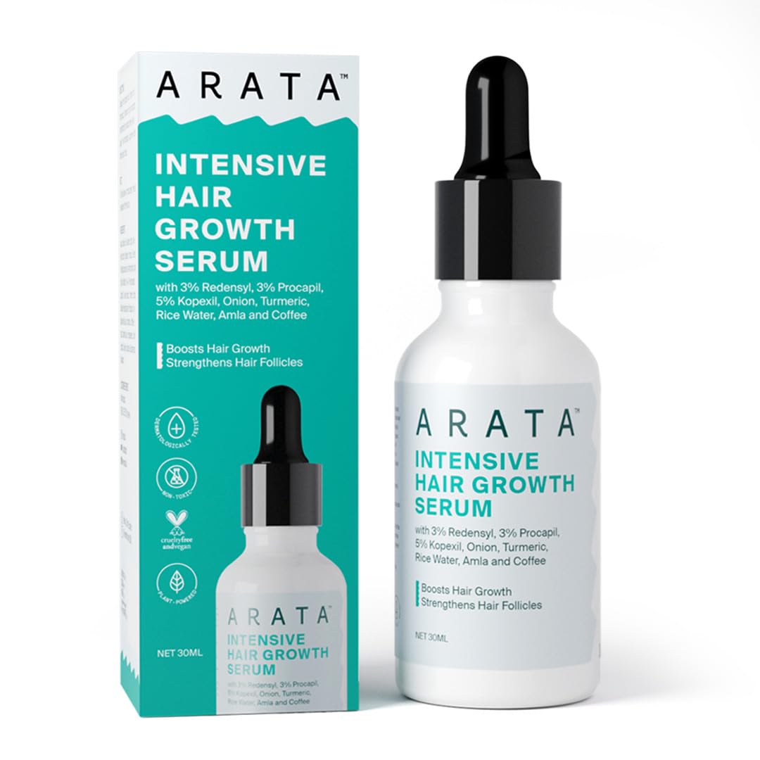 Arata Intensive Hair Growth Serum - 3% Redensyl, 3% Procapil (30 Ml)