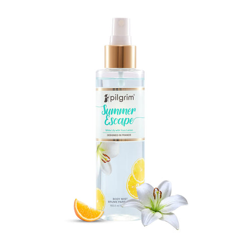 Pilgrim Summer Escape Body Mist (White Lily with yuzu lemon) 150 ml