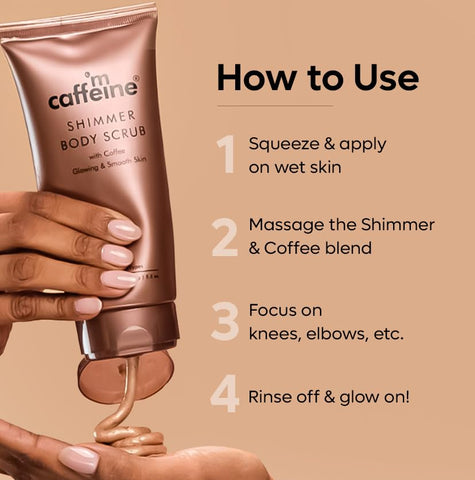 mCaffeine Shimmer Body Scrub with Coffee