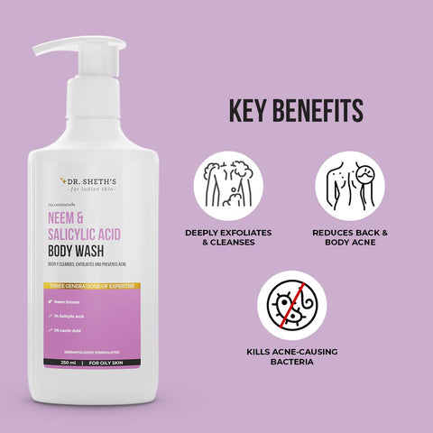 Dr. Sheth's & Derma Co. Exfoliating Body Wash Set