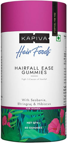 Kapiva Hair Fall Ease Gummies for Women + Kapiva Sound Sleep 60 Capsules