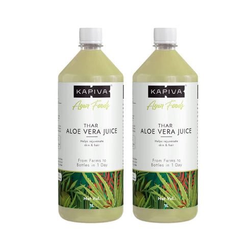 KAPIVA Aloe Vera Power Combo - Thar Aloe Vera Juice 1 L (2/pack)