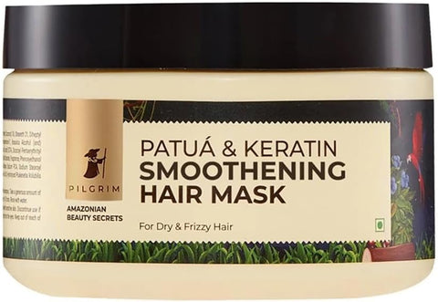 PILGRIM Amazonian Patu· & Keratin SMOOTHENING HAIR MASK for dry & frizzy hair with Sacha Inchi