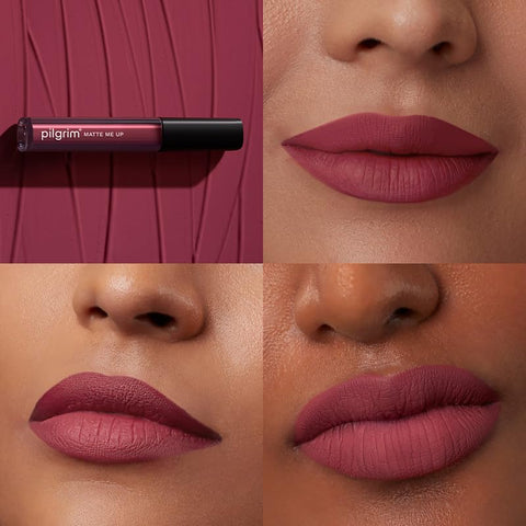 Pilgrim Liquid Matte Lipstick - Pink Kisses