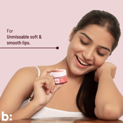 Biocule Glow Lip Balm : Squalane + Omega + Vit E 12gm