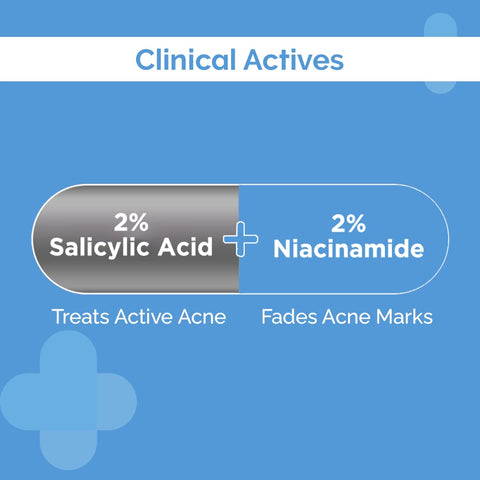 The Derma Co Sali-Cinamide Anti-Acne Face Wash with 2% Salicylic Acid & 2% Niacinamide - 80ml