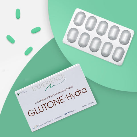 Glutone-Hydra | Setria Glutathione with Ceramosides Tablets 30