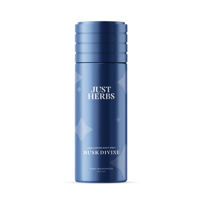 Just Herbs Long Lasting Body Spray Musk Divine Deodorant Spray - For Men (150Ml)