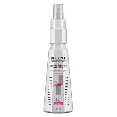 BBLUNT Hot Shot - Heat Protection Hair Mist - 150ml No Sulphate No Paraben No SLS with Grapeseed Oil & Provitamin B5