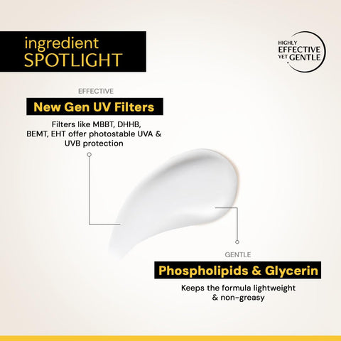 Deconstruct Gel Sunscreen - SPF 55+ and PA+++ | Water Resistant Sunscreen - 50gm