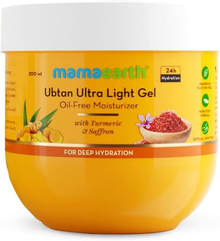 Mamaearth Ubtan Ultra Light Gel Oil-Free Moisturizer 200 ml