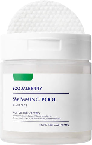Eqqualberry Swimming Pool Toner Pads 220Ml | 70 Sheets