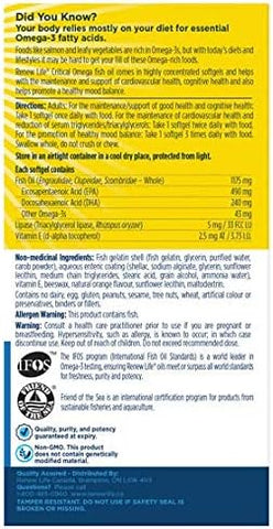 RenewLife CRITICAL OMEGA 60