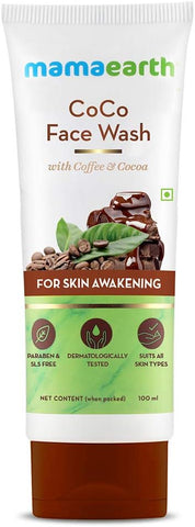 Mamaearth CoCo Face Wash - Coffee & Cocoa for Skin Awakening, 100ml