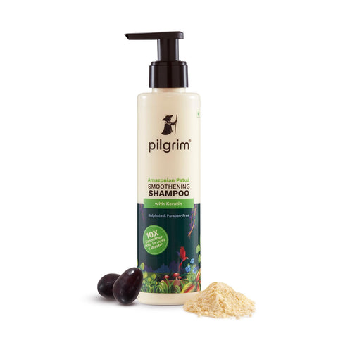 Pilgrim Patua & Keratin Hair Shampoo for hair Smoothening & healthy scalp | 200 ml