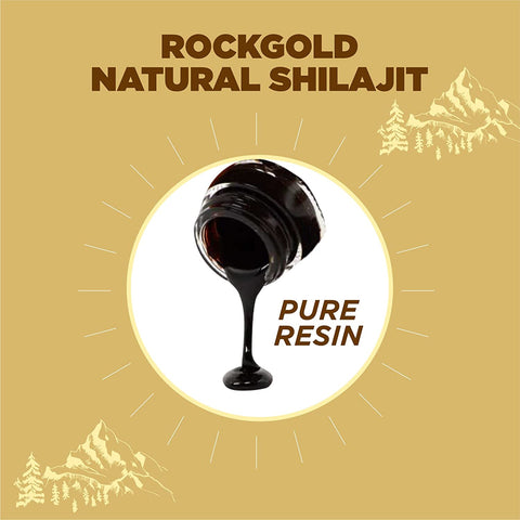 Rock Gold Pure & Natural Himalayan Shilajit / Shilajeet Raw