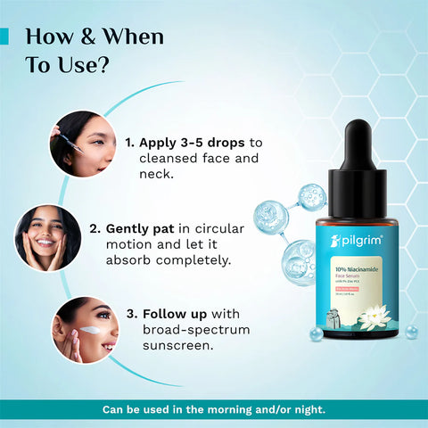 سيروم بيلجريم ١٠٪ نياسيناميد للوجه لعلاج علامات حب الشباب ٣٠ مل