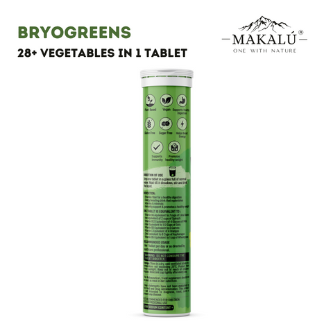 Makalu Bryo Greens with goodness of 28+ organic Vegetables in single tablet - 15