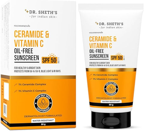 Dr. Sheth'S Ceramide & Vitamin C Oil Free Sunscreen 50G