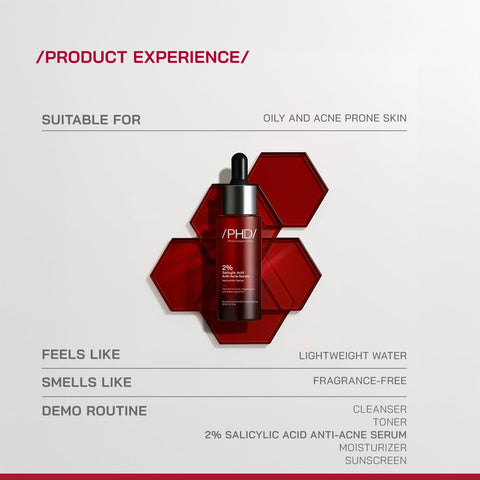 PHD 2% Salicylic Acid Anti-Acne Face Serum with Niacinamide & Peptides - 30ml – image 6
