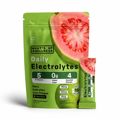 What's Up Daily Electrolytes - Juicy Guava Flavour Sachets 15