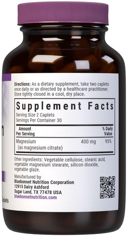 BlueBonnet MAG CITRATE 400MG 60S