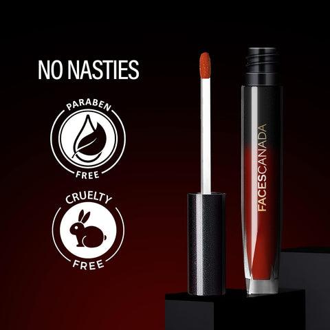 Faces Canada Comfy Silk Liquid Lip Color- Achiever Red 09