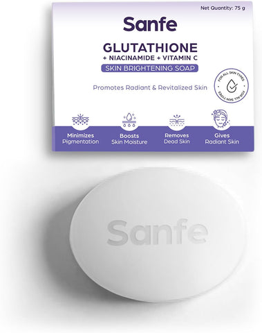 Sanfe Glutathione Niacinamide Vitamin C Brightening Soap 75gm