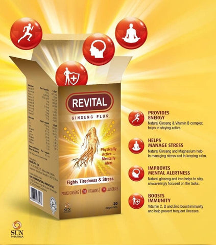 Revital Ginseng Plus Capsules 30’S