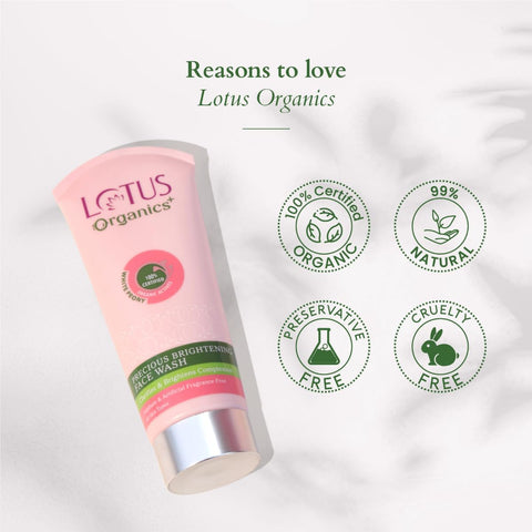 LOTUS Organics+ Precious Brightening Face Wash 100g