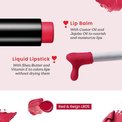 Color Cupid Lip Balm + lipstick Redreign LB5